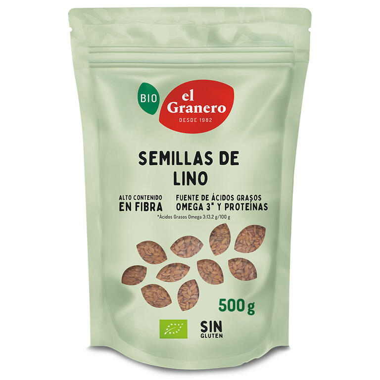 Semillas de lino bio 500 g El Granero