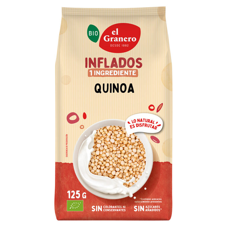 Quinoa hinchada bio 125 g - topping crujiente para yogur y bowls