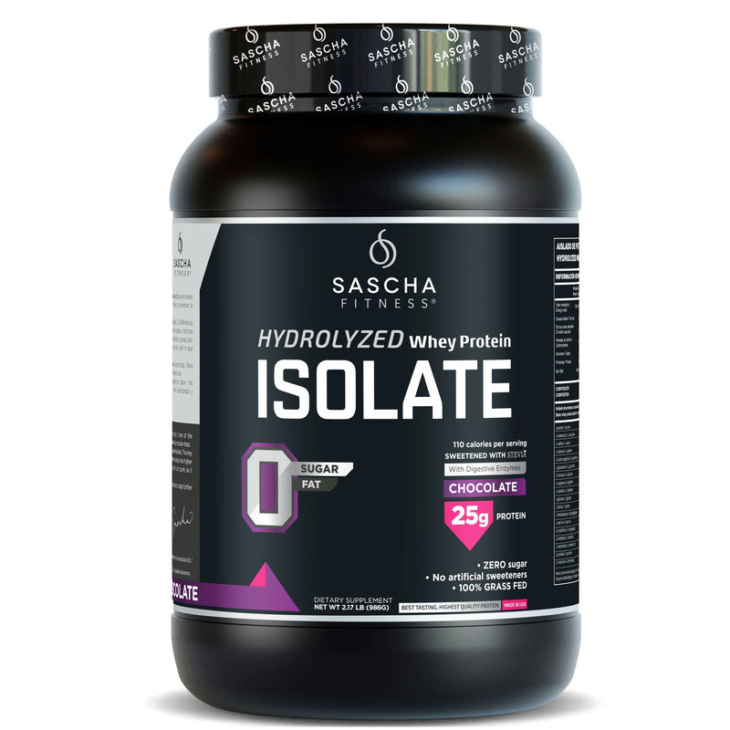 Proteína Whey Isolate hidrolizada sabor chocolate Sascha Fitness