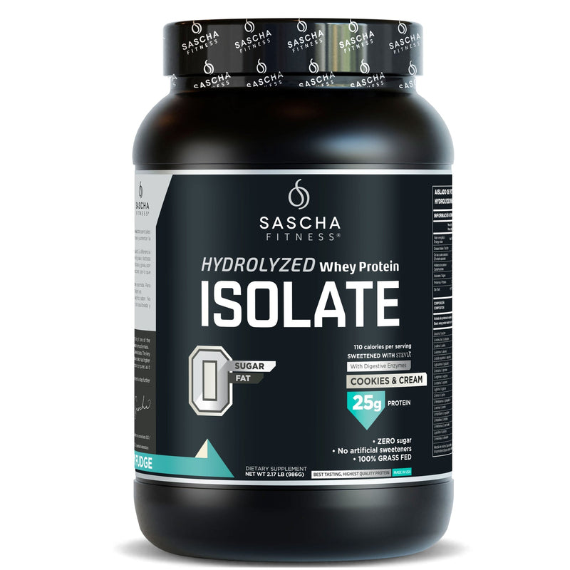 Proteína Whey Isolate hidrolizada sabor cookies Sascha Fitness