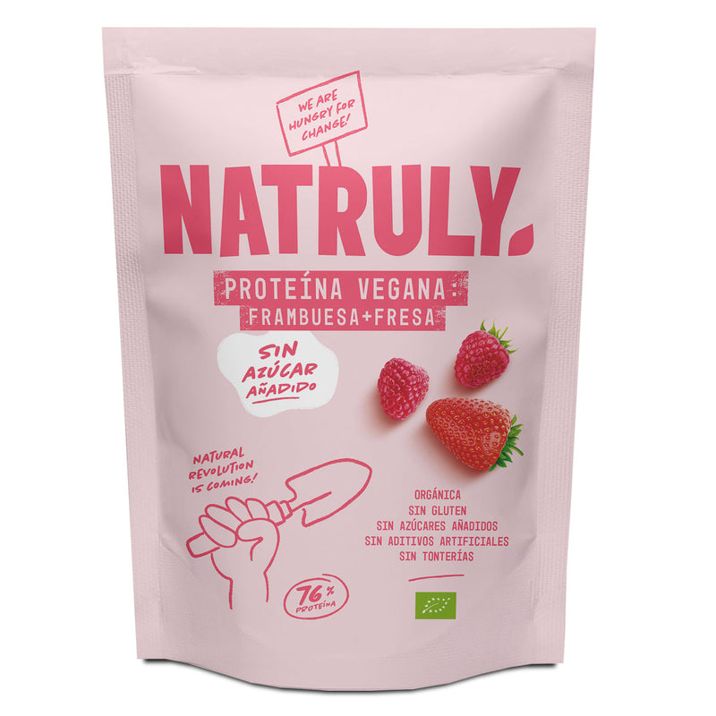 Strawberry&amp;Raspberry Vegan Protein - No Added Sugar - Natural Athlete