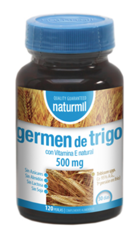 Germen de Trigo 500 mg · Naturmil · 120 perlas – Herbolario Salud Natural
