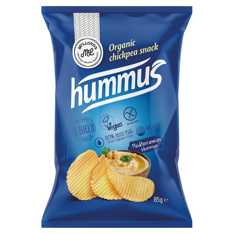 Chips de hummus 85 g - snack crujiente vegano para aperitivo