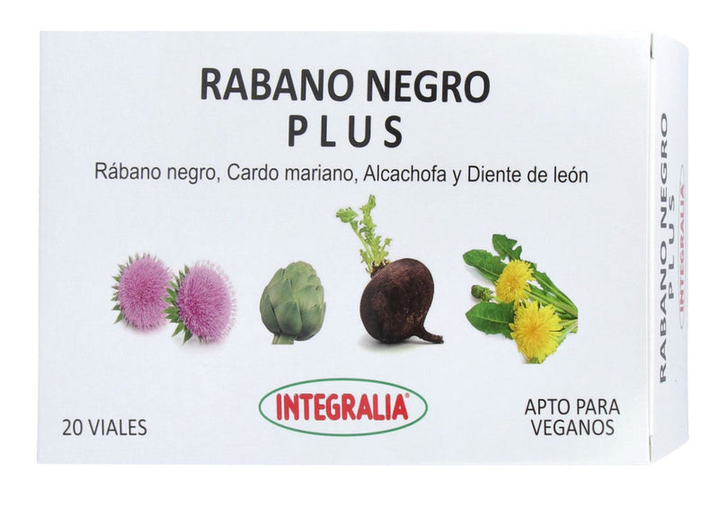 Rábano Negro Plus · Integralia · 20 viales – Herbolario Salud Natural