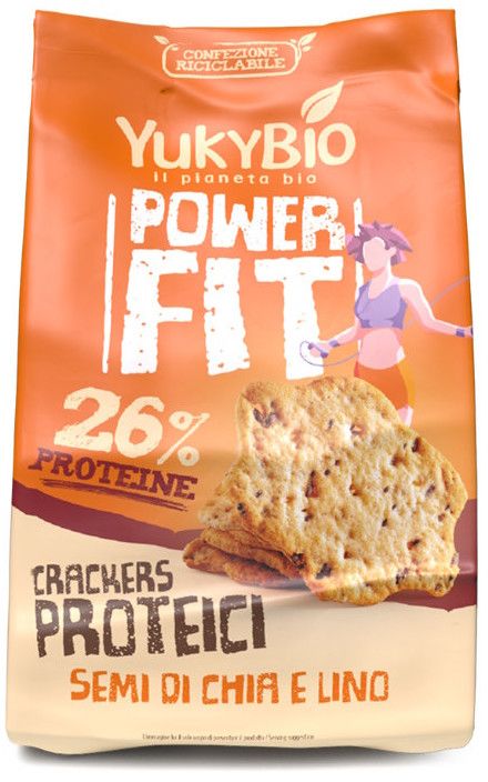Cracker Proteico con Semilla de Chía y Lino · YukyBio · 200 gramos –  Herbolario Salud Natural