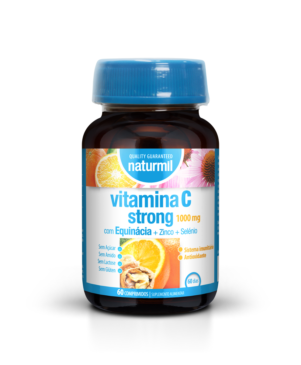 Vitamin C Strong 1000mg 60 Pills - Naturmil | CrisDietética-Online  Supplements