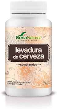 Soria Natural Levadura de Cerveza - Comprimidos para Mantener la Salud de  la Piel, Cabello y Uña...