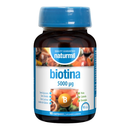Biotina 5000 μg | Comprimidos de Naturmil