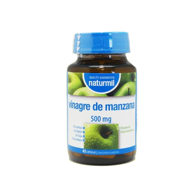 VINAGRE DE MANZANA (sidra) 500mg | cápsulas de Naturmil