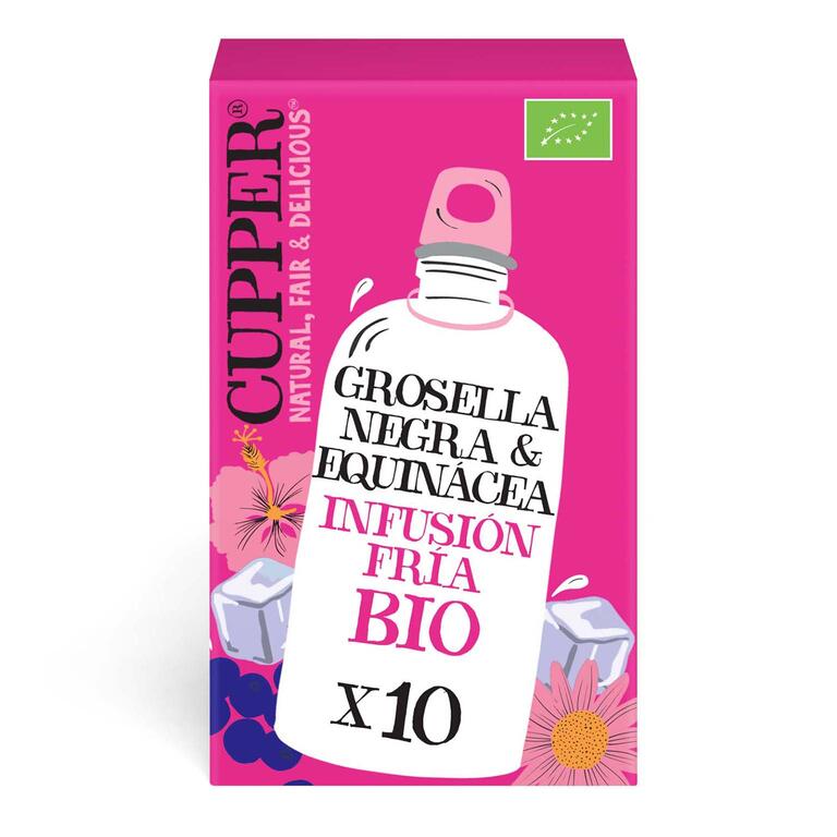 Infusión fría con grosella negra y equinácea bio Cupper 10 bolsas