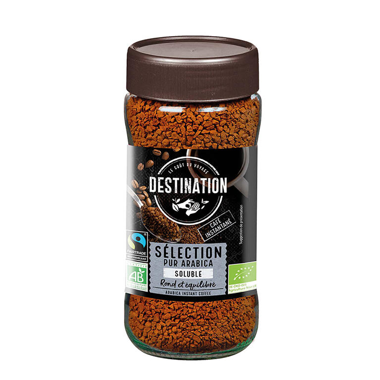 Café soluble arábica bio Destination 100 g