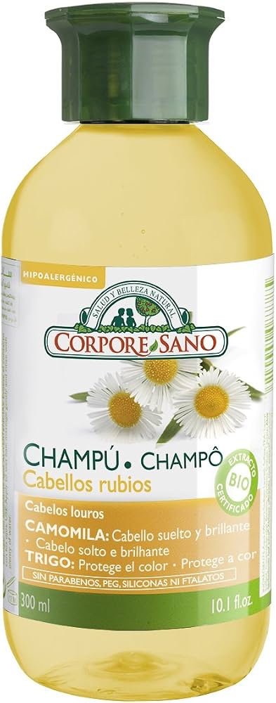 Amazon.com : Corpore Sano Chamomile, Birch & Wheat BLONDE AND DELICATE HAIR  SHAMPOO-HYPOALLERGEN...