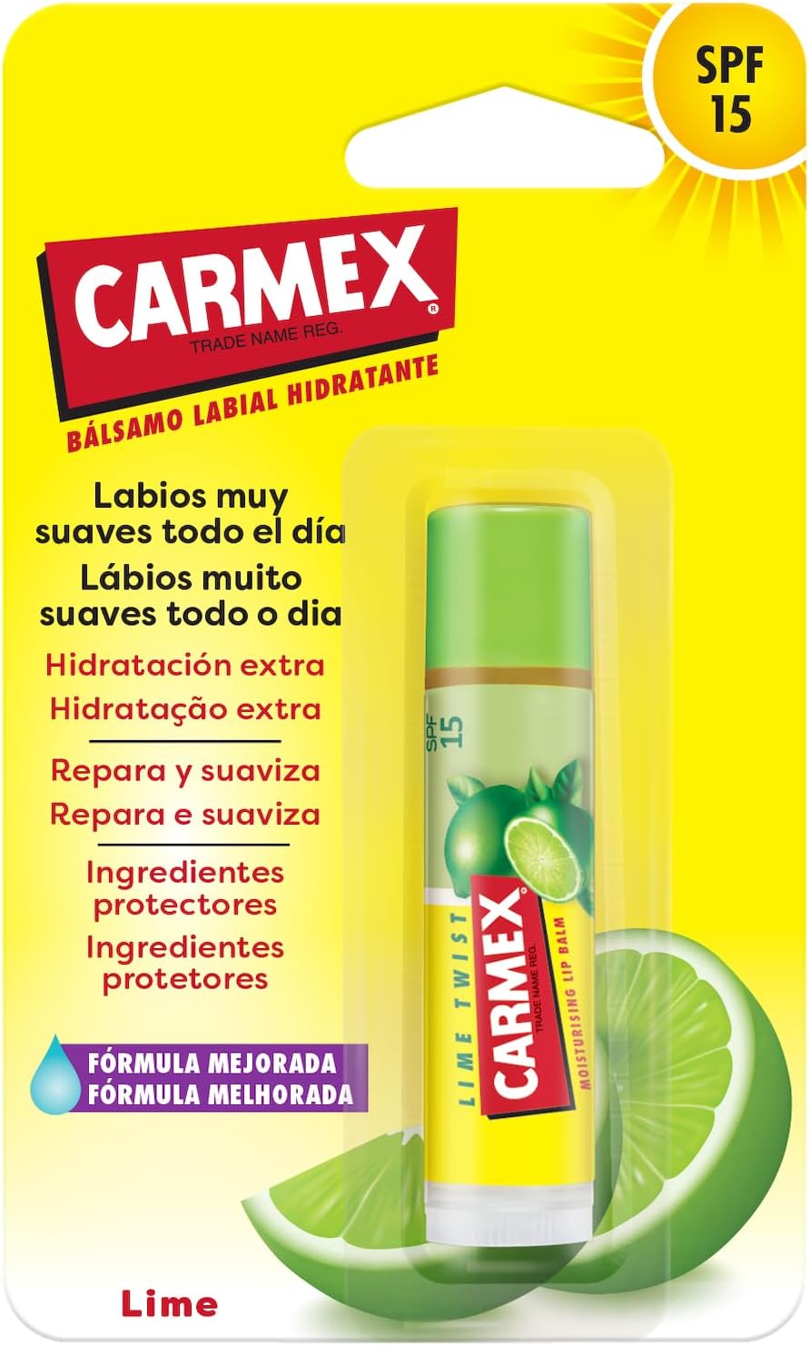 Carmex Click Stick Lima 4,25 g bálsamo labial SPF15