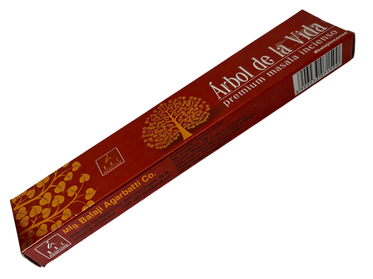 Incienso Árbol de la Vida Balaji Tree of Life Masala - 1 cajetilla de 15gr.  - HOSTENATURA : Amaz...