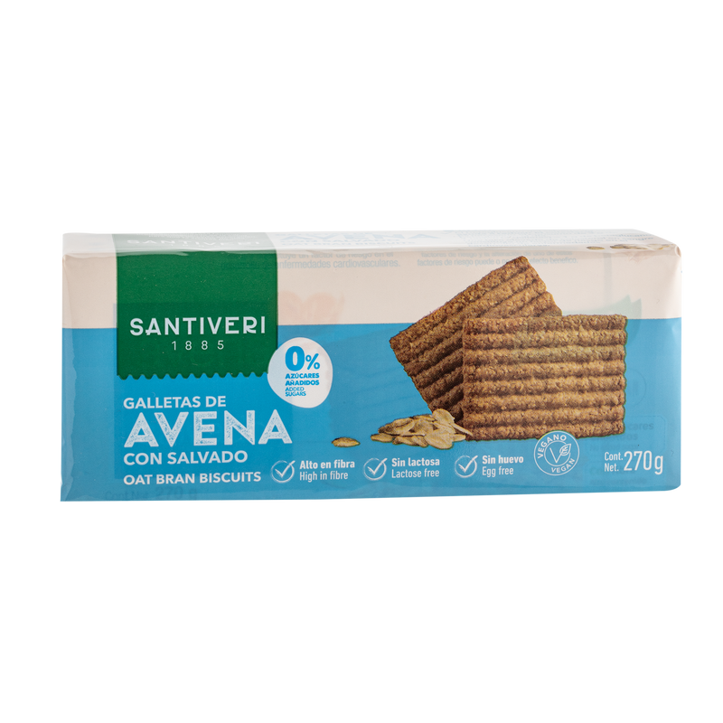 Galletas Salvado Avena 270 g de Santiveri