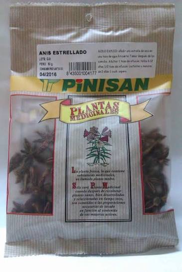 Hierbas de Anís Estrellado 50 g de Pinisan