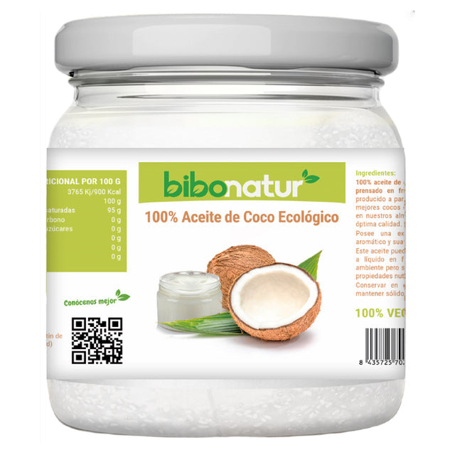 Aceite de Coco Eco · Bibonatur · 500 ml – Herbolario Salud Natural