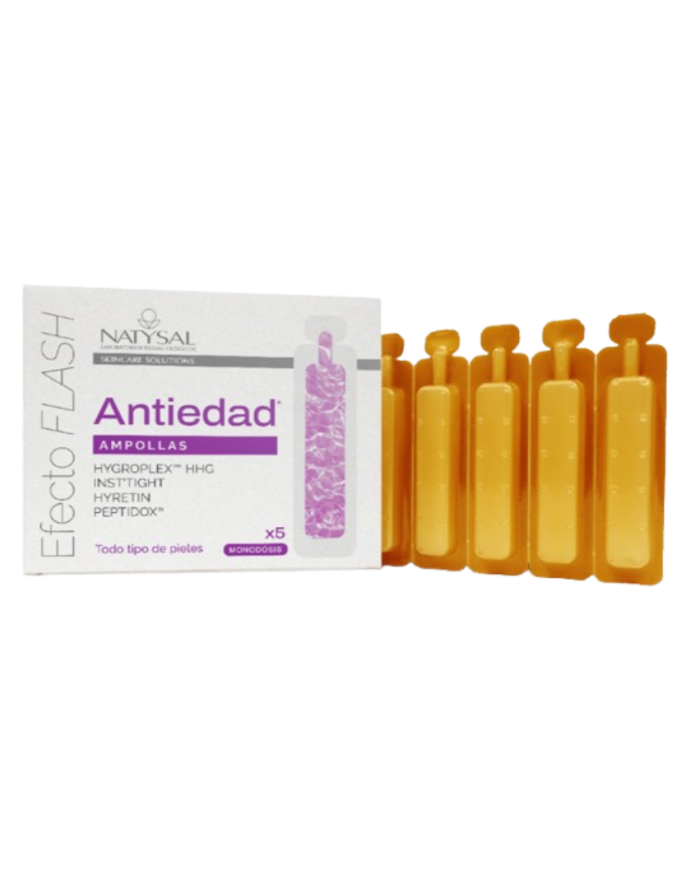 Ampollas Efecto Flash Antiedad (Caja 5 Monodosis) de Natysal