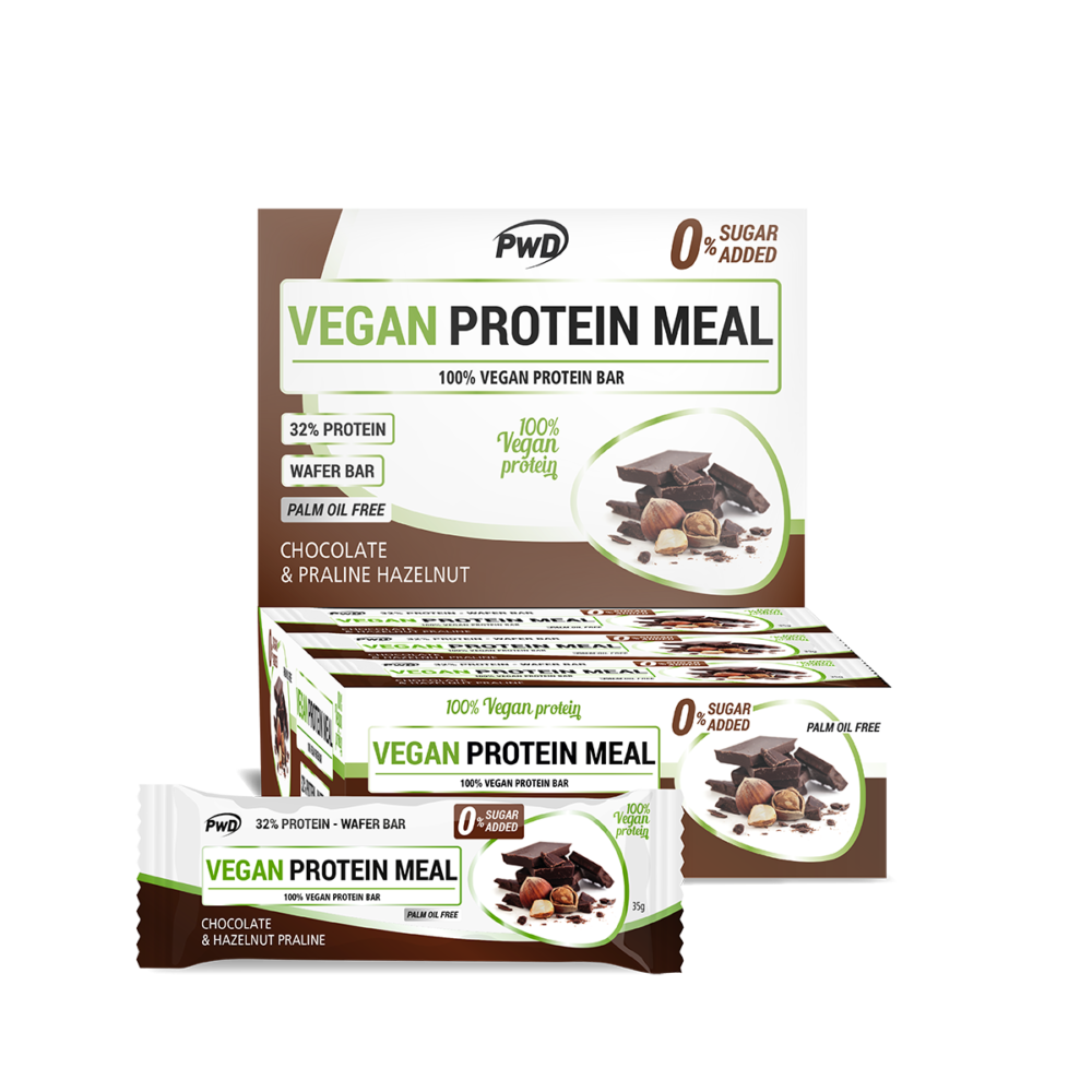 Barrita Vegana Proteína Chocolate y Avellana de PWD