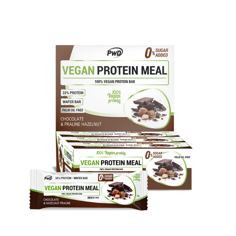Barrita Vegana Proteína Chocolate y Avellana de PWD