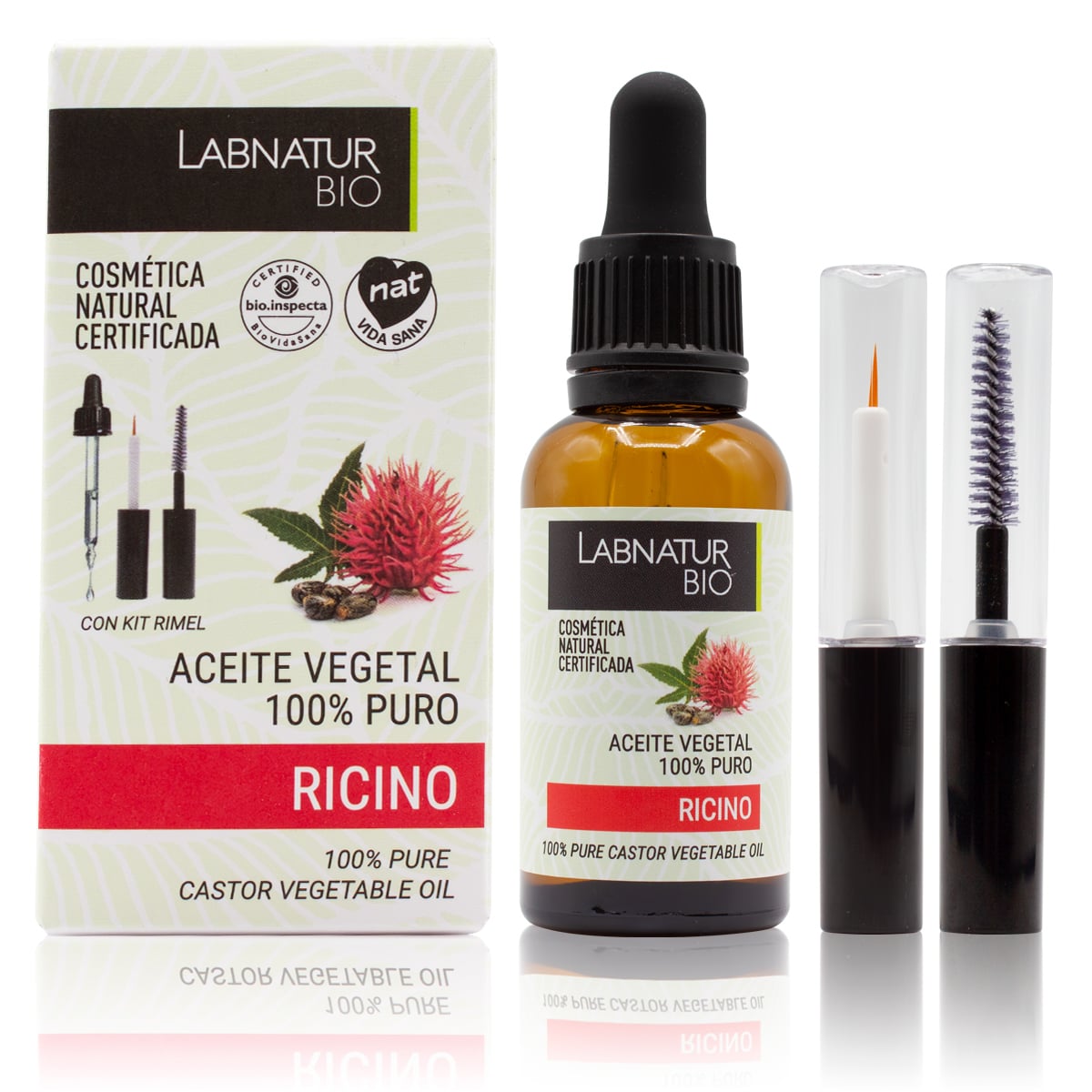 Aceite Ricino 100% Puro + Kit Rimel 30ml - Labnatur Bio