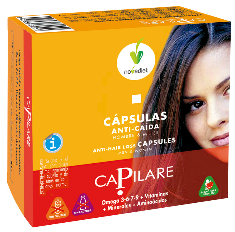 Capilare Novadiet 60 cápsulas cabello y uñas