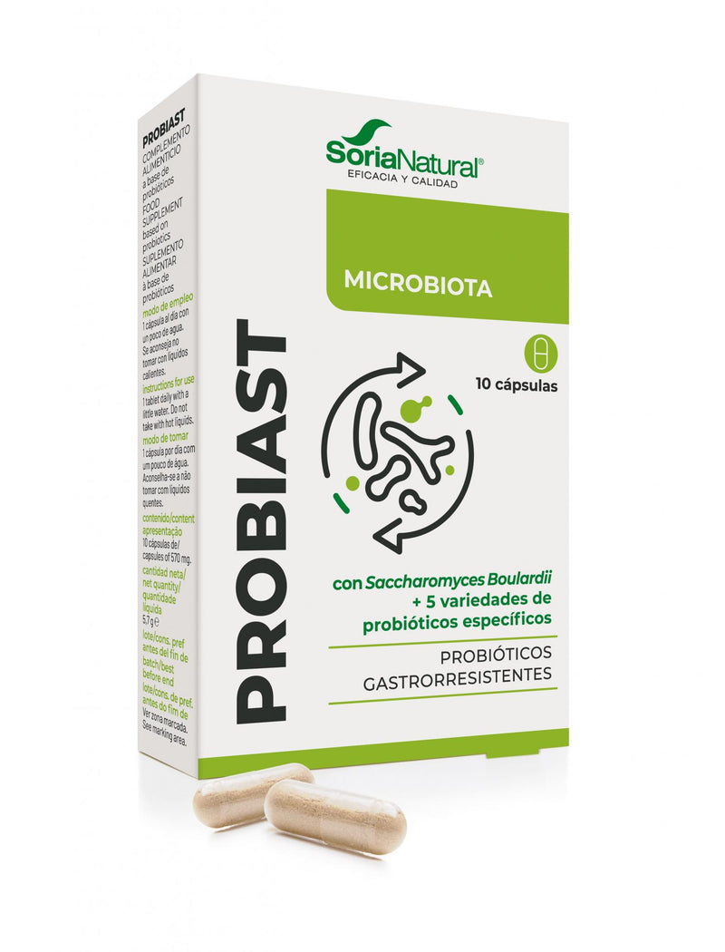 Probiast Cápsulas Soria Natural probióticos flora intestinal defensas