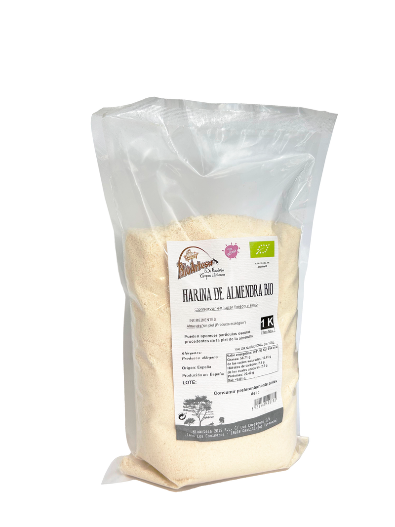 Harina de almendra Bio sin gluten - 1kg - BioArtesa - Web Oficial