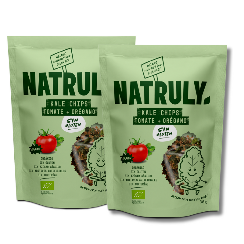 Kale chips - Tomato and Oregano BIO Pack | 2 x 30g
