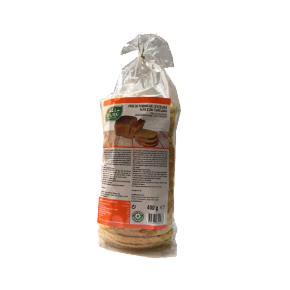 Pan Masa Madre con Curcuma 400 g - Allpura