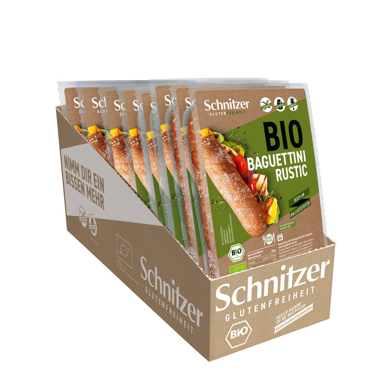 BIO Baguettini Rustic | Rich gluten-free mini baguettes – Schnitzer