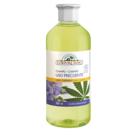 Champú Uso Frecuente Lino y Cáñamo Bio 500ml Corpore Sano Ecocert