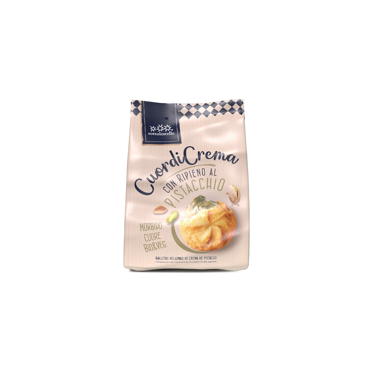 Galletas rellena crema pistacho 200g Sottolestelle | Dietisur