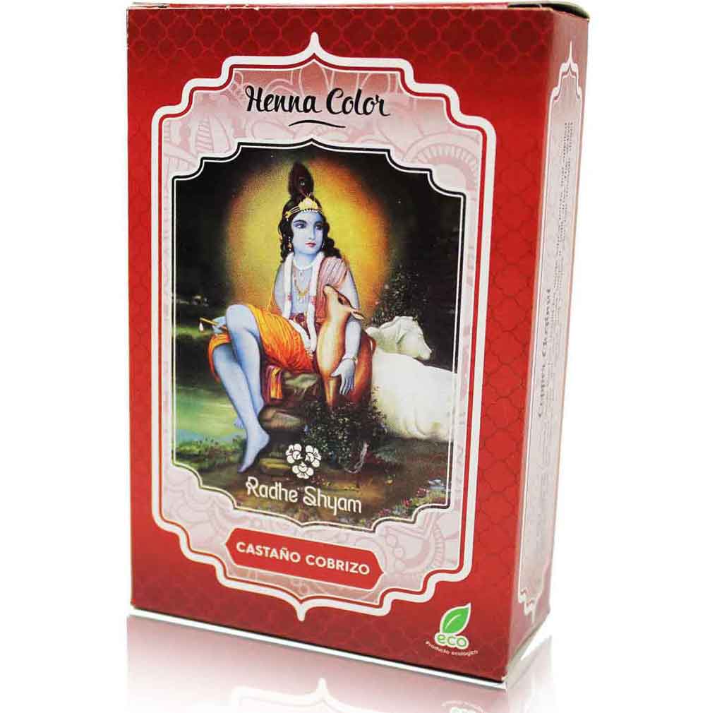 Henna Castaño Claro 100g | Tinte Vegetal Radhe Shyam