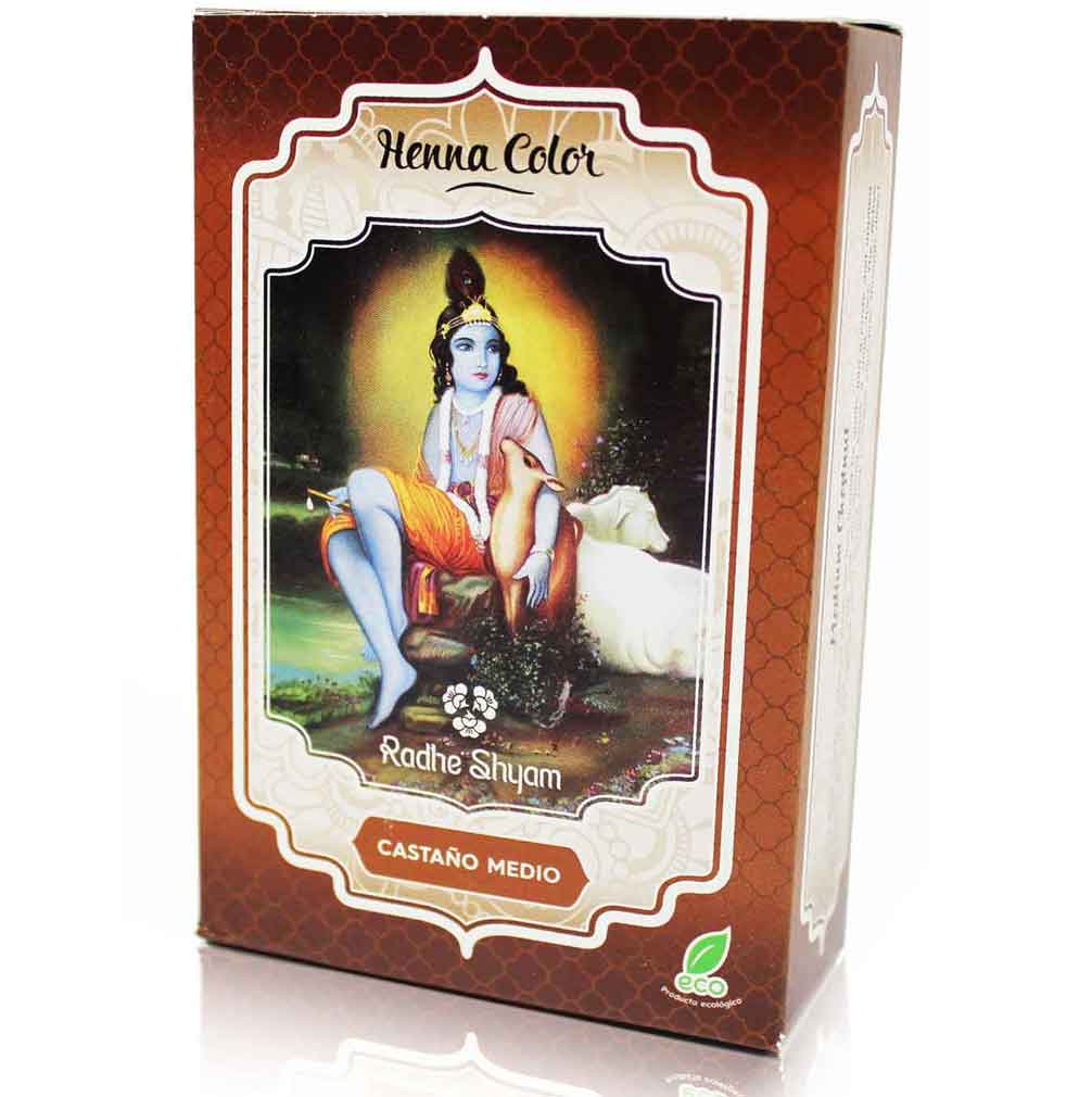 Henna Castaño Medio 100g | Tinte Vegetal Radhe Shyam