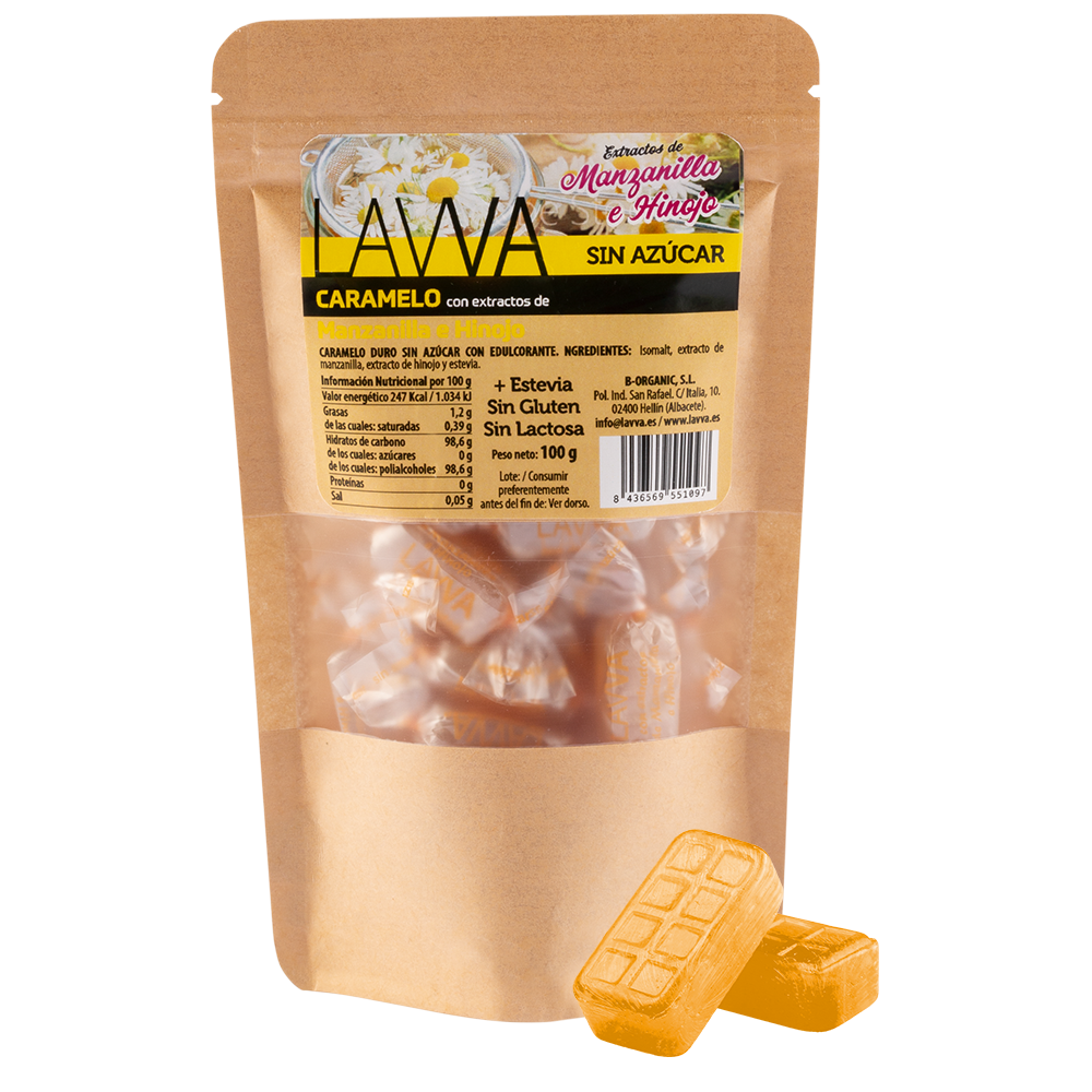 Caramelos de hierbas digestivas con manzanilla e hinojo - LAVVA
