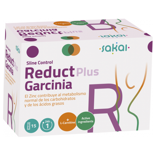 Sline Control Reduct-Plus Garcinia Sakai 15 viales control de peso quemagrasas