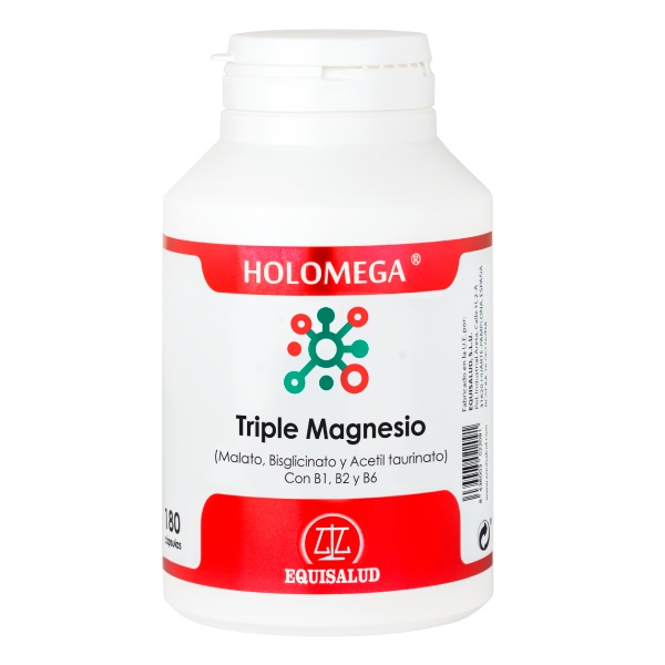 Holomega Triple Magnesio B1 B2 B6 180 Caps de Equisalud