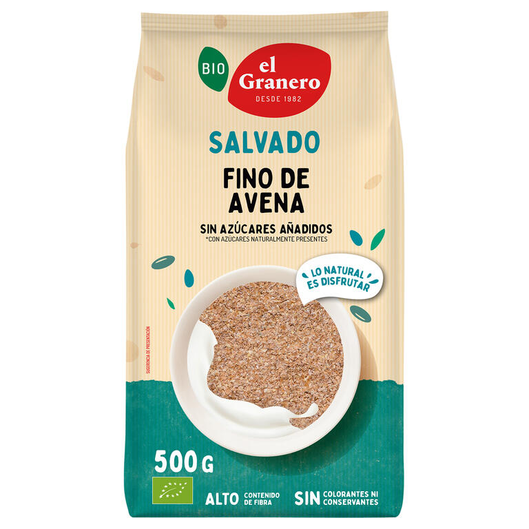 Salvado de Avena Fino Bio 500 g