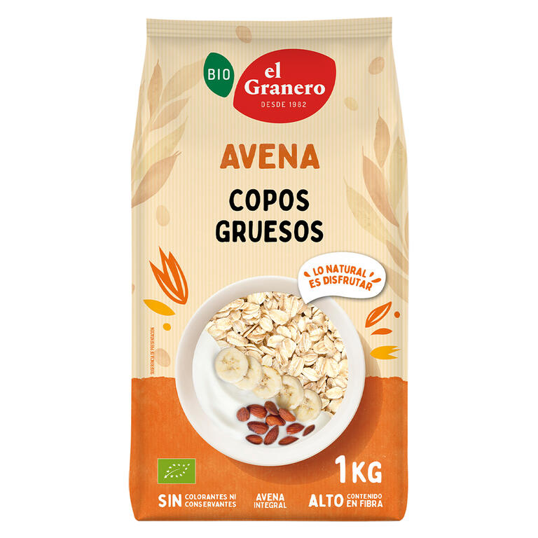 Copos Gruesos de Avena Integral Bio 1 kg