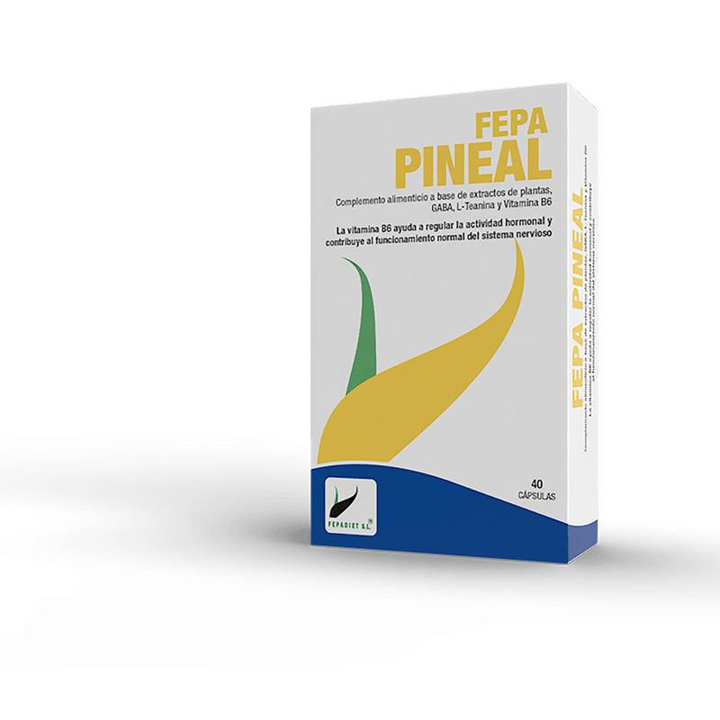 Fepa Pineal 40 cápsulas con GABA, L-teanina, grifonia y vitamina B6 para relajación y apoyo del sistema nervioso