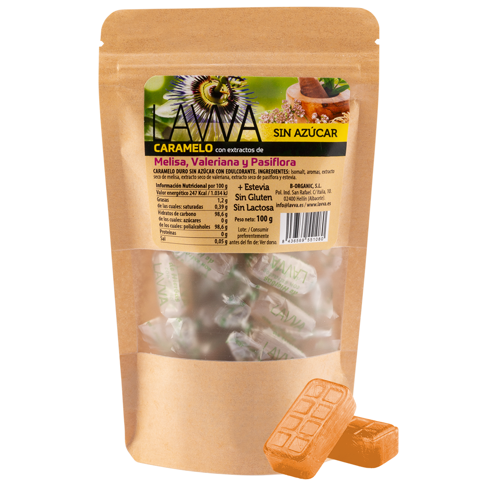 Caramelos de hierbas relajantes con melisa, valeriana y pasiflora - LAVVA