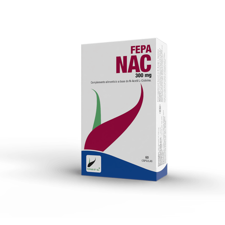 Fepa NAC Forte 60 cápsulas de N-acetilcisteína antioxidante