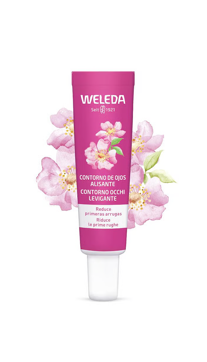 Contorno de ojos alisante 12 ml Weleda con rosa mosqueta y té blanco
