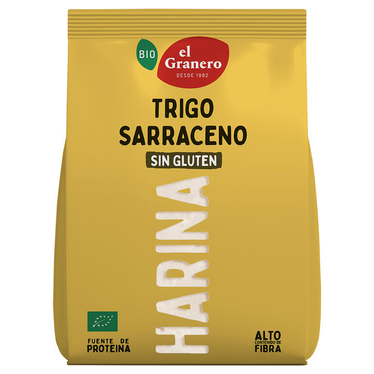 Harina de Trigo Sarraceno El Granero Integral - harina naturalmente sin gluten
