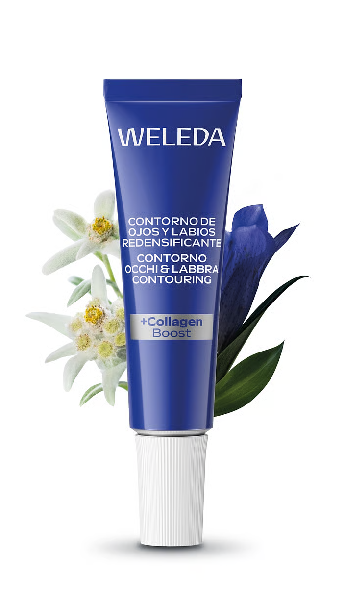 Contorno de ojos y labios redensificante 10 ml Weleda con genciana azul y edelweiss