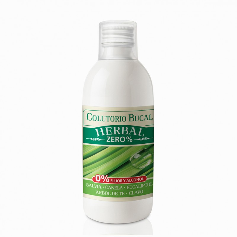 Colutorio Herbal Zero% 500ml de Natysal para higiene bucal natural