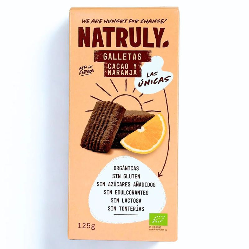 Natruly - Galletas Cacao y Naranja | Diabetika