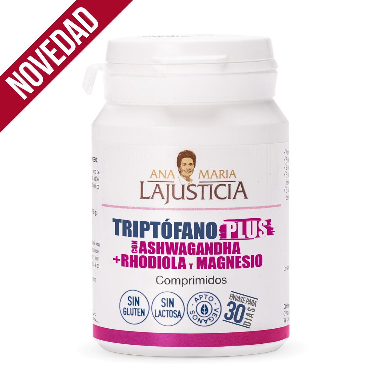 TRIPTOFANO PLUS CON ASHWAGANDHA+ RHODIOLA Y MAGNESIO (60 comp.) | Decathlon