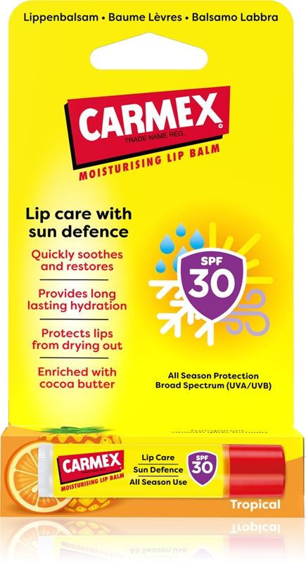 Carmex SPF30 Tropical stick 4,25 g protector labial